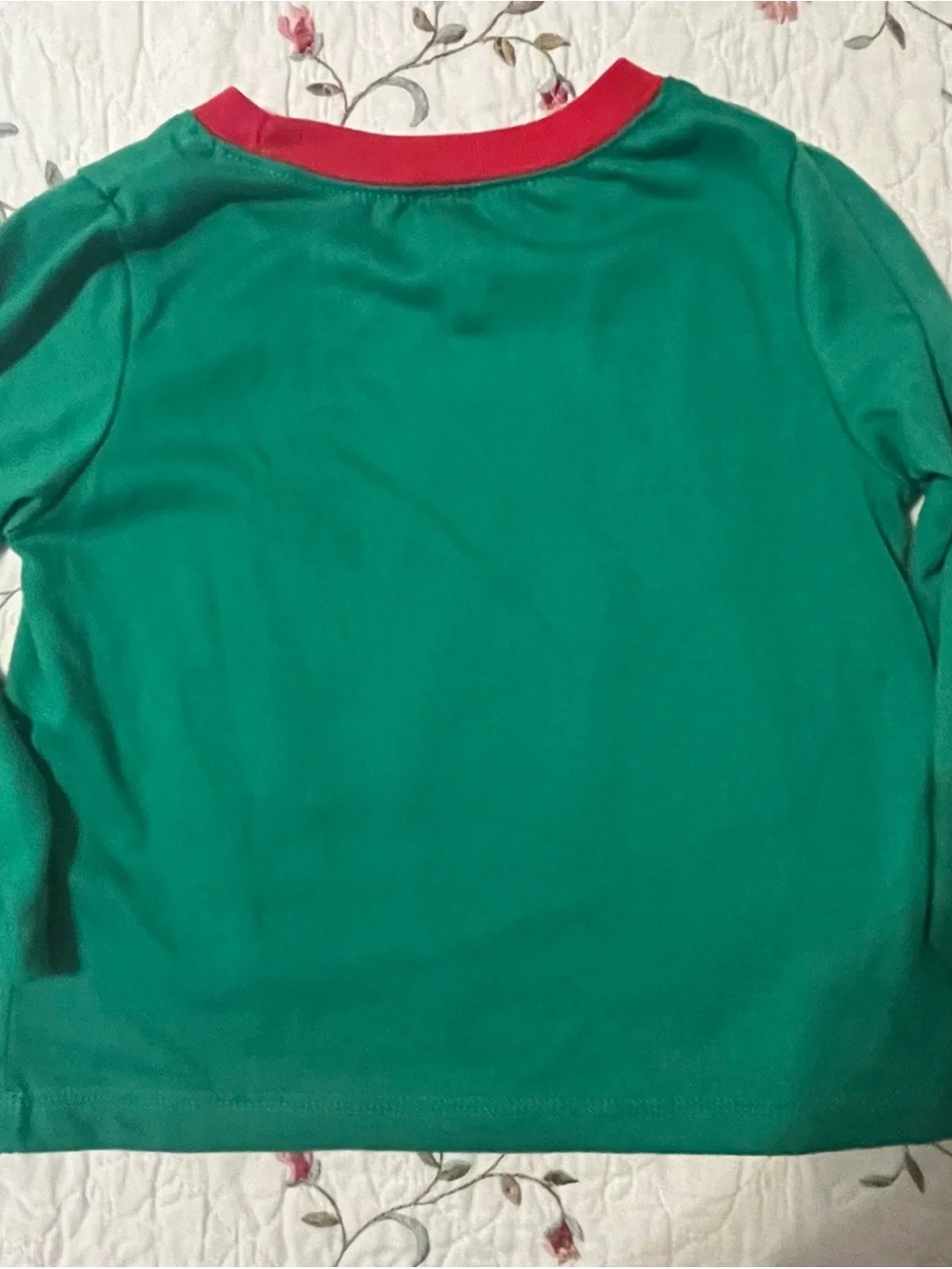 Carter's Green Long-Sleeve 'Define Good' Holiday Tee with Red Trim